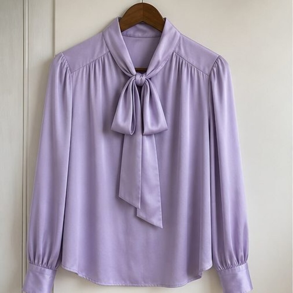 Cream Wrap Blouse